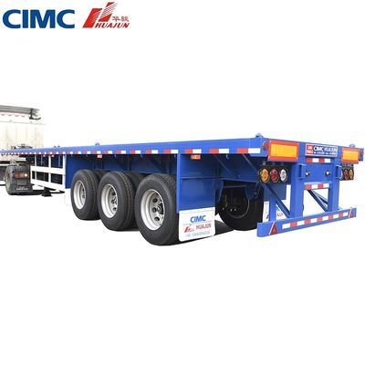 CIMA HUAJUN 40ft 3軸フラットベッドセミトレーラー ワブコバルブと20年の経験