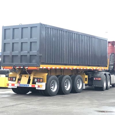 40000kg CIMC HUAJUN 3 アルクセ 半トレーラー トラック・トレーラー ダンプボディ鋼製 FUWA 8500*2550*3400 CN HEN Hyva Ce