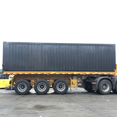 40000kg CIMC HUAJUN 3 アルクセ 半トレーラー トラック・トレーラー ダンプボディ鋼製 FUWA 8500*2550*3400 CN HEN Hyva Ce