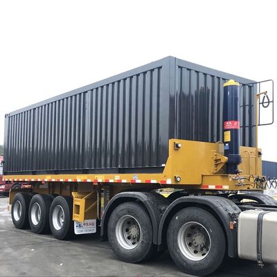 40000kg CIMC HUAJUN 3 アルクセ 半トレーラー トラック・トレーラー ダンプボディ鋼製 FUWA 8500*2550*3400 CN HEN Hyva Ce