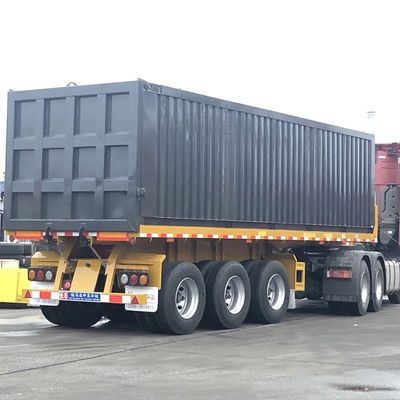40000kg CIMC HUAJUN 3 アルクセ 半トレーラー トラック・トレーラー ダンプボディ鋼製 FUWA 8500*2550*3400 CN HEN Hyva Ce