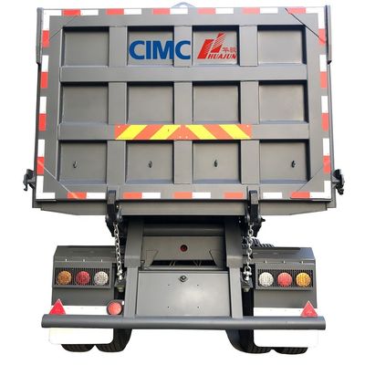 CIMC HUAJUN トラック輸送用40トンの3軸多軸水力ダンプティッパートレーラー