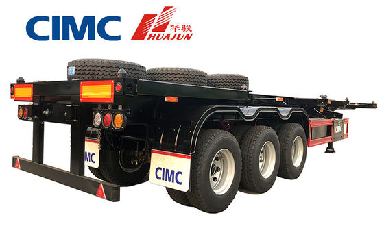 CIMC HUAJUN 3 アクセル 40フィートフラットベッドコンテナ 12 トイストロックと12380 * 2500 サイズ