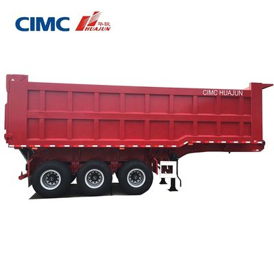 CIMCのHJGMCK20103の3.5インチキングピン付きの80Tバックティッピングトラックトレーラー