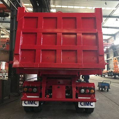 CIMCのHJGMCK20103の3.5インチキングピン付きの80Tバックティッピングトラックトレーラー