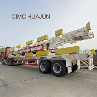 CIMC HUAJUN WABCO 価値 1540 20フィート 40フィートコンテナのための骨格コンテナ半トレーラー