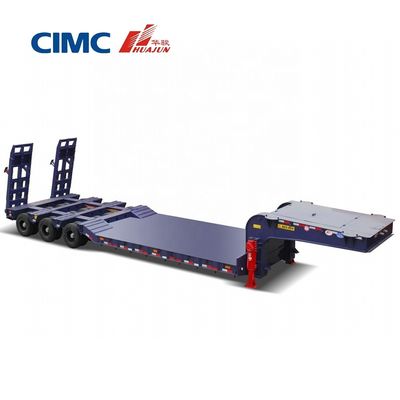 CIMC HUAJUN 70T トラックトレーラー用三軸低床半トレーラー