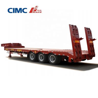 CIMC HUAJUN 70T トラックトレーラー用三軸低床半トレーラー