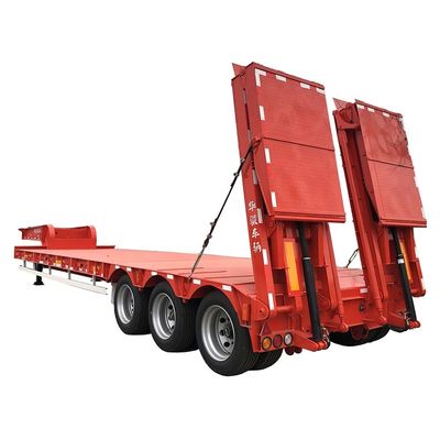 30T マックス 積載 水力 折りたたみ ギズ ネック 重荷 低ベッド トレーラー 頑丈なデザイン
