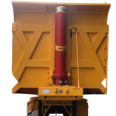 12R22.5 タイヤ 4軸 U型ハイドロリックティッピングトラック トレーラー 38CBM by CIMC HUAJUN