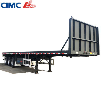 40t マックス 積載 CIMC HUAJUN 20ft 40ft フラットベッド トレーラー