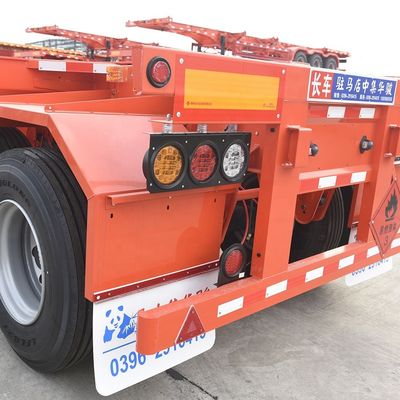 40T マックスペイロード 空中懸垂 拡張式スライダー 骨格コンテナ シャーシ 半トレーラー