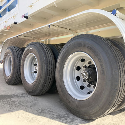 後ろのダンプトレーラー 3軸のターパー 半トラック 70トンの最大重荷のターパー トレーラー