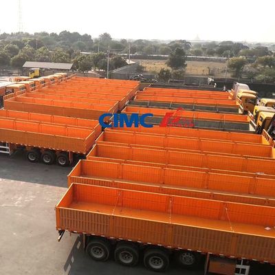 CIMC HUAJUN 50t トリオックスセメント輸送フェンス貨物トレーラー 12R22.5タイヤ