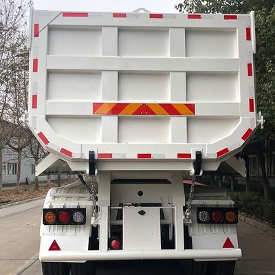 メインビーム 500mm 高さ Q345B CIMC ターパー ガルバン化されたクレーンダンプ 半トレーラートラック