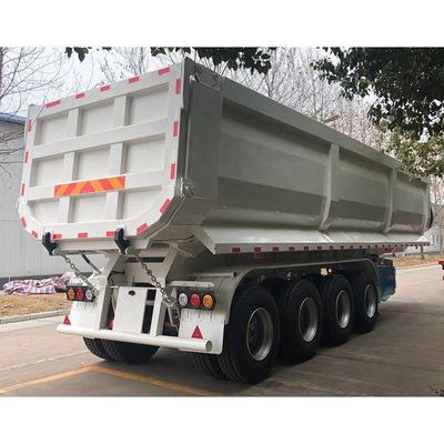 メインビーム 500mm 高さ Q345B CIMC ターパー ガルバン化されたクレーンダンプ 半トレーラートラック