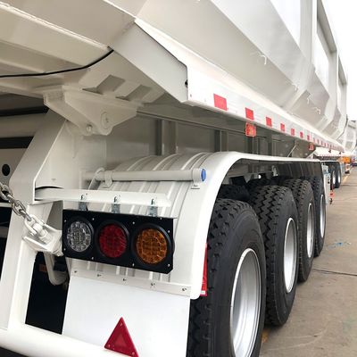 メインビーム 500mm 高さ Q345B CIMC ターパー ガルバン化されたクレーンダンプ 半トレーラートラック