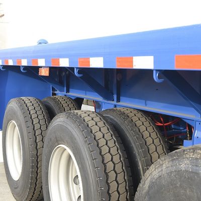 40フィートコンテナ輸送 フラットベッドセミトレーラー JOST着陸車と40トンの最大重荷