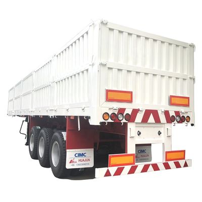 輸送石炭貨物 高面壁 CIMC HUAJUN 畜産輸送用貨物トレーラー