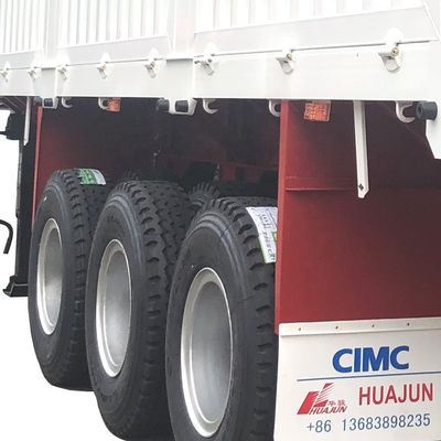 輸送石炭貨物 高面壁 CIMC HUAJUN 畜産輸送用貨物トレーラー