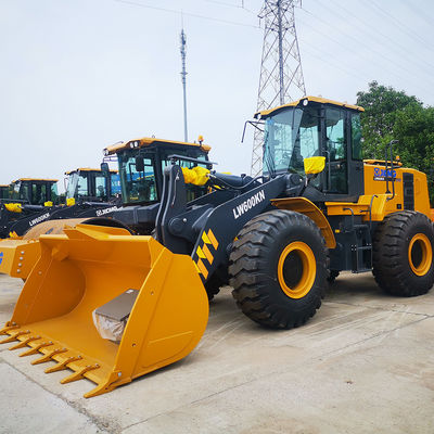6500kg 作業重量 LW600KN 頂部液圧シリンダーとロケットバケツ付きの車輪積載機