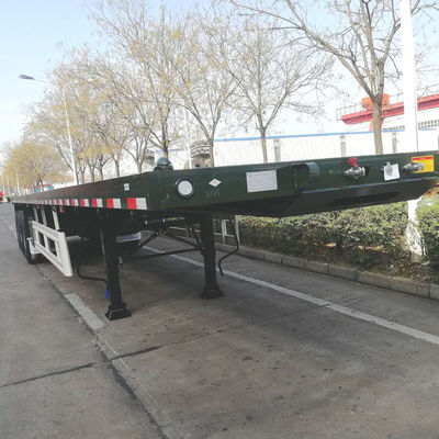 40ft コンテナ フラットベッド 半トラック トレーラー オプションタイヤと12セットのツイストロック