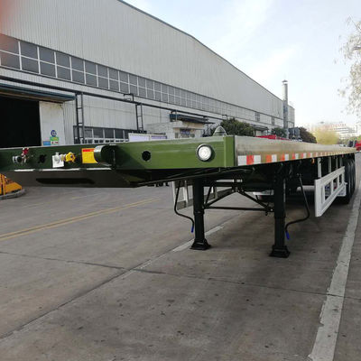 40ft コンテナ フラットベッド 半トラック トレーラー オプションタイヤと12セットのツイストロック