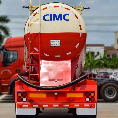 耐久性 CIMC HUAJUN 40CBM 乾燥型散装粉末セメントタンク 3軸タンカーセミトレーラー