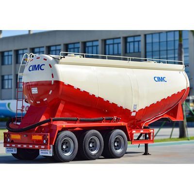 耐久性 CIMC HUAJUN 40CBM 乾燥型散装粉末セメントタンク 3軸タンカーセミトレーラー