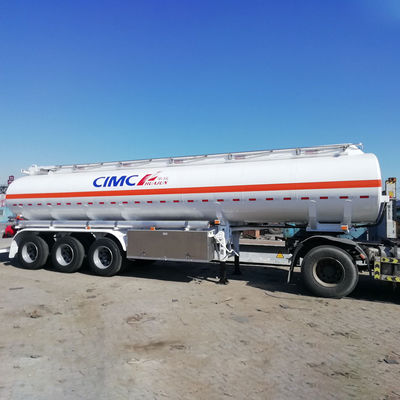 CIMC HUAJUN 3軸ディーゼルタンカー トラックトレーラー 30000L-60000L燃料タンク 半トレーラー