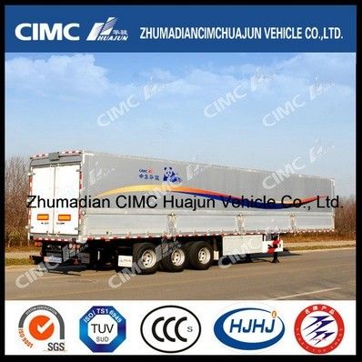 CIMC HUAJUN サイドカーテン 半トレーラー トラックトレーラー 鉄鋼 13750*2500 CN HEN 50t Ce