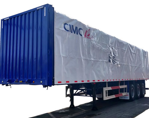 トラックトレーラー 13000 * 2500 * 3320 スチール q345 I ビームのためのスチール CIMC HUAJUN カーテンサイドセミトレーラー