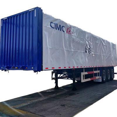 トラックトレーラー 13000 * 2500 * 3320 スチール q345 I ビームのためのスチール CIMC HUAJUN カーテンサイドセミトレーラー