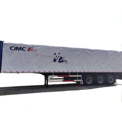 トラックトレーラー 13000 * 2500 * 3320 スチール q345 I ビームのためのスチール CIMC HUAJUN カーテンサイドセミトレーラー