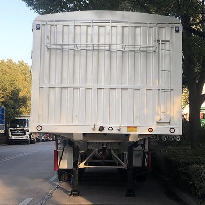 CIMC HUAJUN 60 トン高面板フェンス半輸送トレーラーCE認証