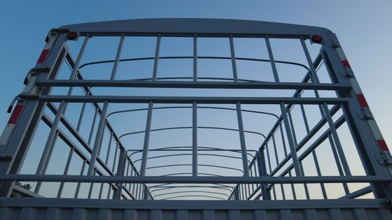 CIMC HUAJUN 11.00R20 貨物輸送用の直線梁貨物ステークフェンス半トレーラー