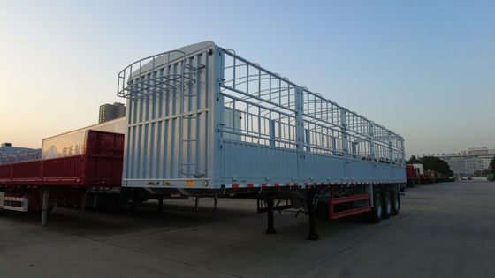 CIMC HUAJUN 11.00R20 貨物輸送用の直線梁貨物ステークフェンス半トレーラー