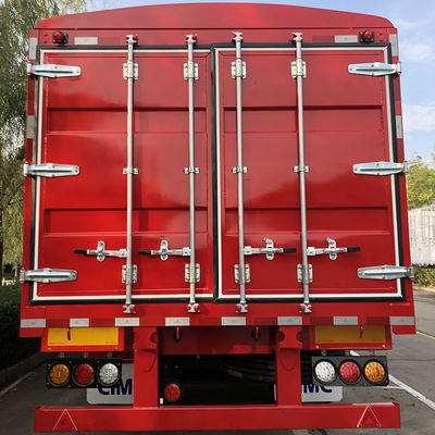 60トンのトラックトレーラー フェンスステーク 貨物 貨物輸送用のセミトレーラー CIMC HUAJUN