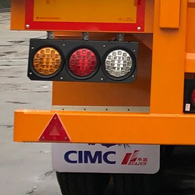 ミャンマー市場 3軸4軸の横壁とJOST/FUWA 28T着陸車付きの平床貨物半トレーラー
