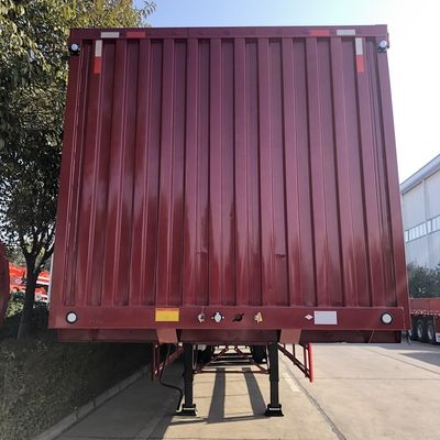 60トンの最大重荷 貨物輸送用の3軸型ドライバン型箱型半トレーラー