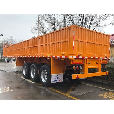 CIMC HUAJUN 3軸フェンス貨物半トレーラー 最大積載量 25001-30000 kg