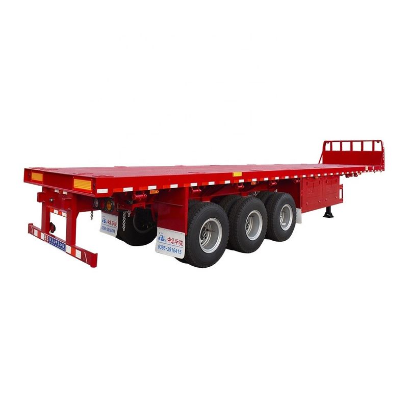 トラックトレーラー CIMC HUAJUN 40ft FUWA アクセルと重用鉄体付き半トレーラー