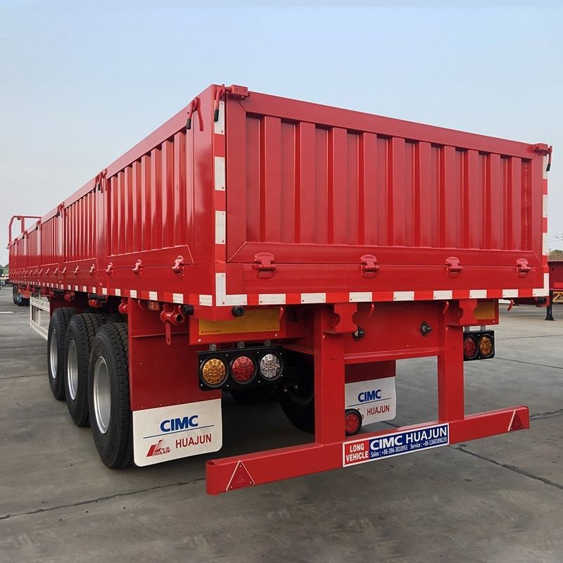 CIMC HUAJUN 2021 貨物輸送用の新型3軸半トレーラー トラック容量60トン