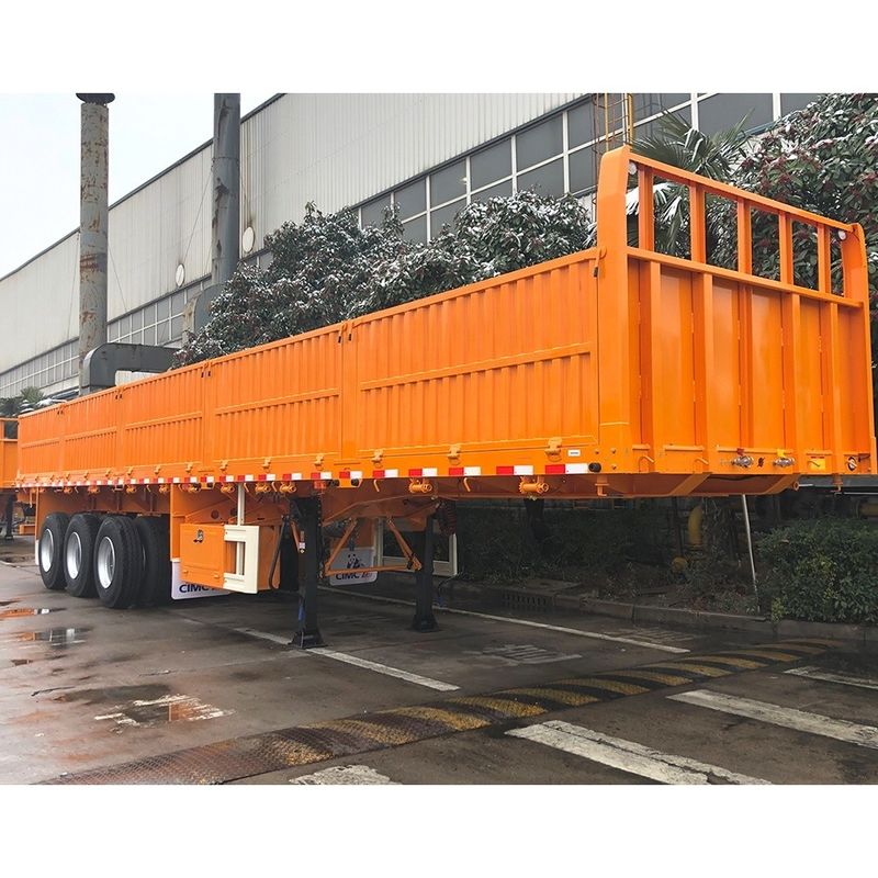 CIMC HUAJUN 3軸フェンス貨物半トレーラー 最大積載量 25001-30000 kg