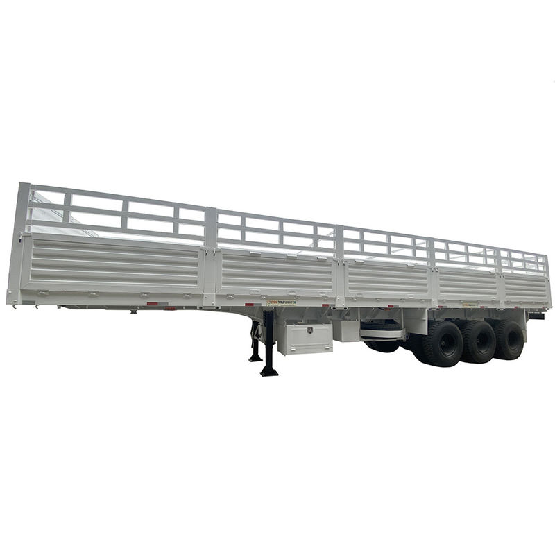 FUWA 13TON アクセル CIMC HUAJUN 3 アクセル 13000*2690*1500 ホワイト貨物半トレーラー